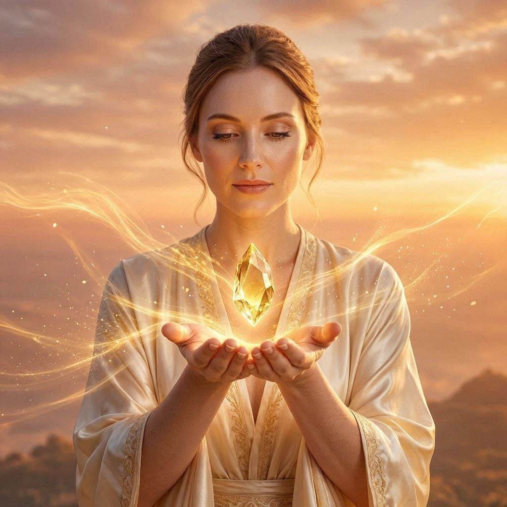 A_fair-skinned_woman_holds_a_floating_Golden_Crystal_between-2.jpg