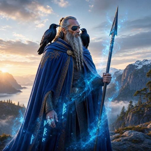 Odin_the_Norse_god_standing_in_a_three-quarter_profile_on_a-2-1