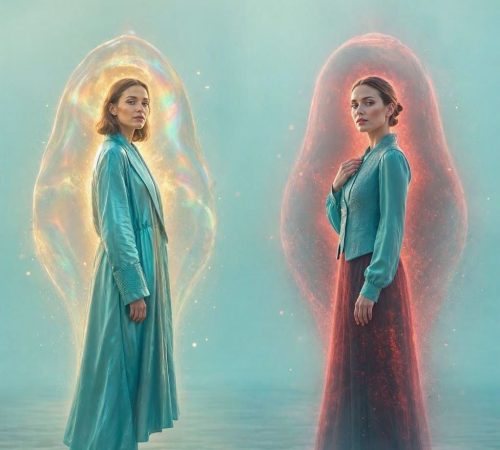 Two_European_women_in_turquoise_clothing_standing_far_apart-1-1-1
